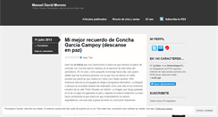 Desktop Screenshot of manueldavidmoreno.wordpress.com