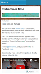 Mobile Screenshot of mkhammertime.wordpress.com