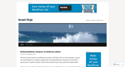 Desktop Screenshot of israelhoje.wordpress.com