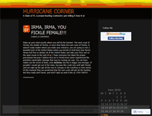 Tablet Screenshot of hurricanecorner.wordpress.com