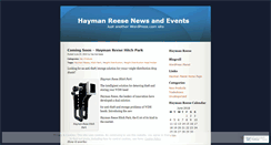 Desktop Screenshot of haymanreese.wordpress.com