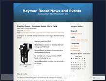 Tablet Screenshot of haymanreese.wordpress.com