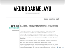Tablet Screenshot of akubudakmelayu.wordpress.com