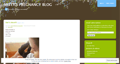 Desktop Screenshot of mistyspregnancyblog.wordpress.com