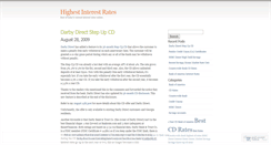 Desktop Screenshot of highestinterestrates3.wordpress.com