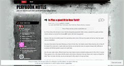 Desktop Screenshot of playbooknotes.wordpress.com