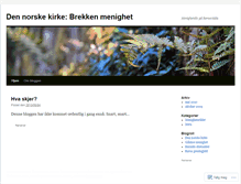 Tablet Screenshot of brekkenmenighet.wordpress.com