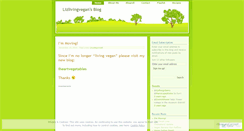 Desktop Screenshot of lizlivingvegan.wordpress.com