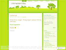 Tablet Screenshot of lizlivingvegan.wordpress.com