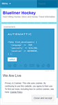 Mobile Screenshot of bluelinehockeyblog.wordpress.com