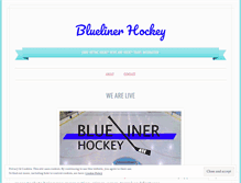 Tablet Screenshot of bluelinehockeyblog.wordpress.com