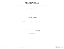 Tablet Screenshot of missradida.wordpress.com