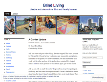 Tablet Screenshot of blindliving.wordpress.com