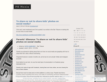Tablet Screenshot of prmoxie.wordpress.com
