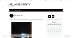 Desktop Screenshot of melaniekristy.wordpress.com