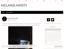 Tablet Screenshot of melaniekristy.wordpress.com