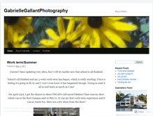 Tablet Screenshot of gabriellegallantphoto.wordpress.com