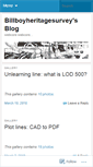 Mobile Screenshot of billboyheritagesurvey.wordpress.com