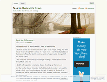 Tablet Screenshot of nakedrowan.wordpress.com