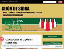 Tablet Screenshot of gijondesidra.wordpress.com