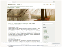 Tablet Screenshot of mahasiswadepag.wordpress.com