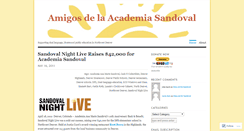 Desktop Screenshot of amigosdelaacademiasandoval.wordpress.com