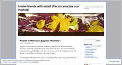 Desktop Screenshot of faccioamiciziaconinsalata.wordpress.com