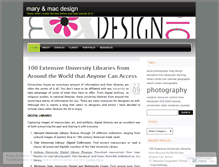 Tablet Screenshot of maryandmacdesign.wordpress.com