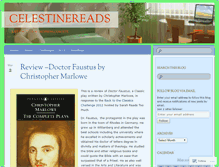 Tablet Screenshot of celestinereads.wordpress.com