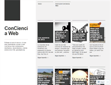 Tablet Screenshot of concienciaweb.wordpress.com
