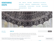 Tablet Screenshot of kiwiyarns.wordpress.com