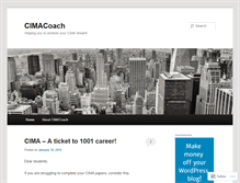 Tablet Screenshot of cimacoach.wordpress.com
