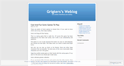 Desktop Screenshot of grigters.wordpress.com