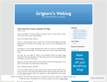 Tablet Screenshot of grigters.wordpress.com