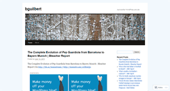 Desktop Screenshot of bguilbert.wordpress.com