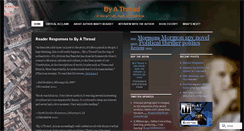 Desktop Screenshot of byathreadthebook.wordpress.com