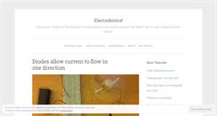 Desktop Screenshot of electrobotics.wordpress.com