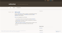 Desktop Screenshot of nathanlear.wordpress.com