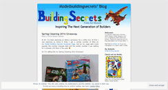 Desktop Screenshot of modelbuildingsecrets.wordpress.com