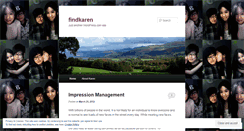 Desktop Screenshot of findkaren.wordpress.com