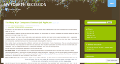 Desktop Screenshot of myfourthrecession.wordpress.com