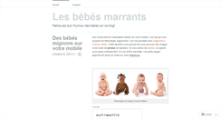 Desktop Screenshot of bebemarrant.wordpress.com
