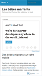 Mobile Screenshot of bebemarrant.wordpress.com