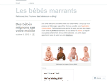 Tablet Screenshot of bebemarrant.wordpress.com