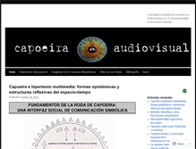 Tablet Screenshot of capoeiraudiovisual.wordpress.com