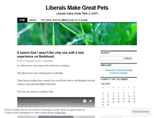 Tablet Screenshot of liberalsmakegreatpets.wordpress.com