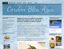 Tablet Screenshot of cordonbleuazur.wordpress.com