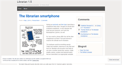 Desktop Screenshot of lib1point5.wordpress.com