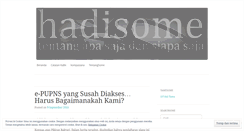 Desktop Screenshot of hadisome.wordpress.com