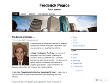 Tablet Screenshot of frederickpearce.wordpress.com